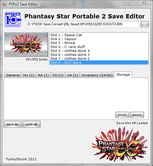 Release] PSPo2se Save Editor v0.1 PSP   - The Independent Video  Game Community